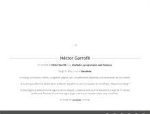 Tablet Screenshot of hectorgarrofe.com